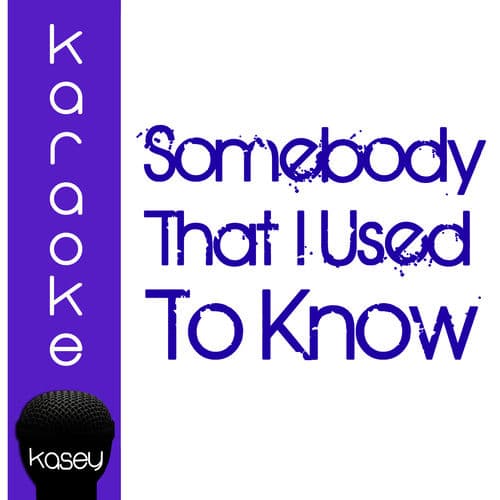 Somebody That I Used to Know (Incl. Karaoke Version)